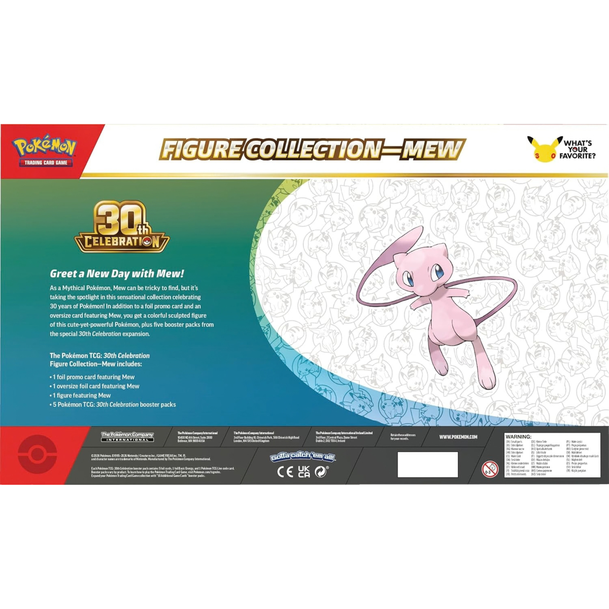 Preventa 30TH Celebration Figure Collection—Mew (Ingles)