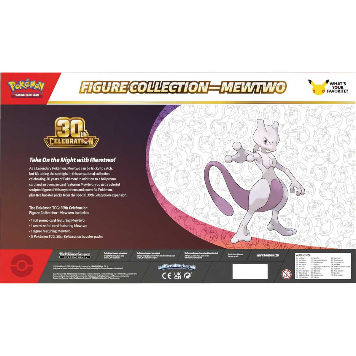 Preventa 30TH Celebration Figure Collection—Mewtwo (Ingles)